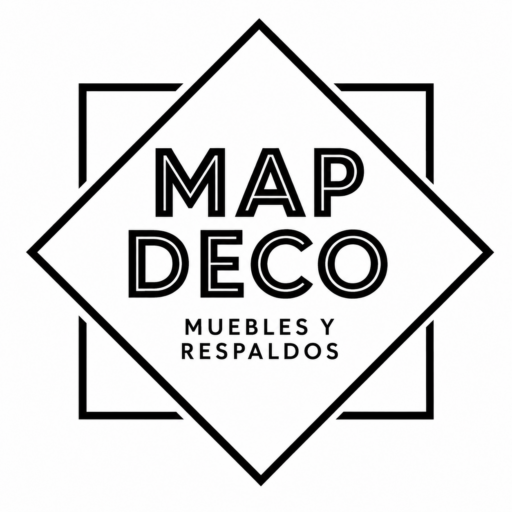 Logo de MAPDECO, fábrica de respaldos de sommier, muebles a medida y decoración para dormitorios